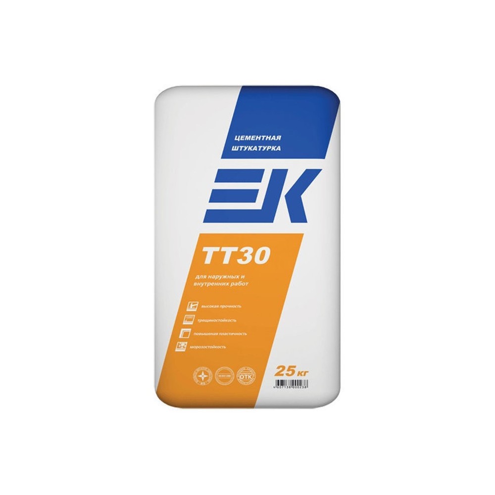 Смесь штукатурная цементная ЕК ТТ-30 25кг.